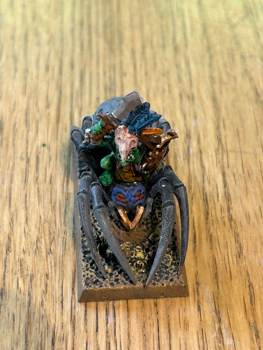 Warhammer fantasy goblin spider rider champion plastic