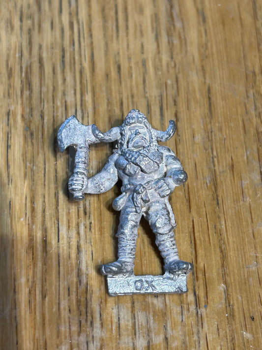 Warhammer Ox Moosehead Skullcrusher Barbarian 87 Vintage Metal Figure Norse