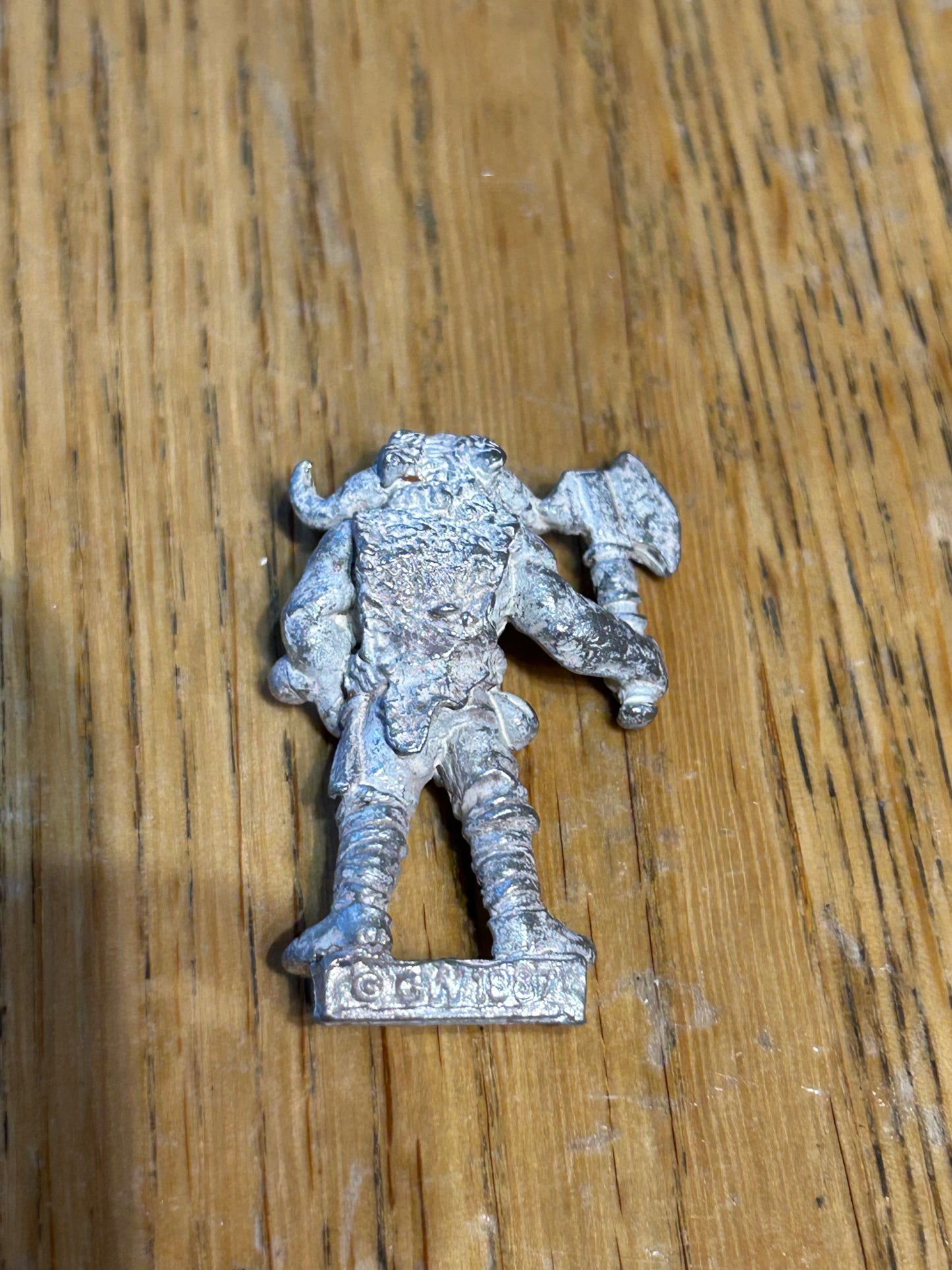 Warhammer Ox Moosehead Skullcrusher Barbarian 87 Vintage Metal Figure Norse