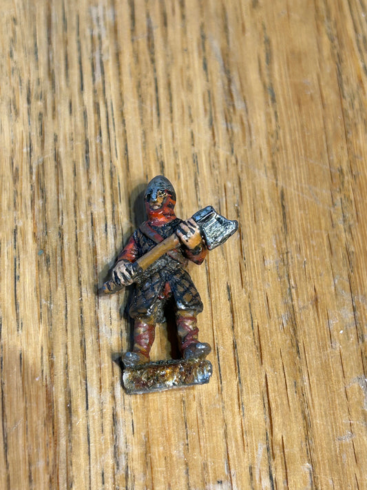 Citadel F4 Norman Men at Arms Jean with Axe Knight Bretonnian Warhammer Normans