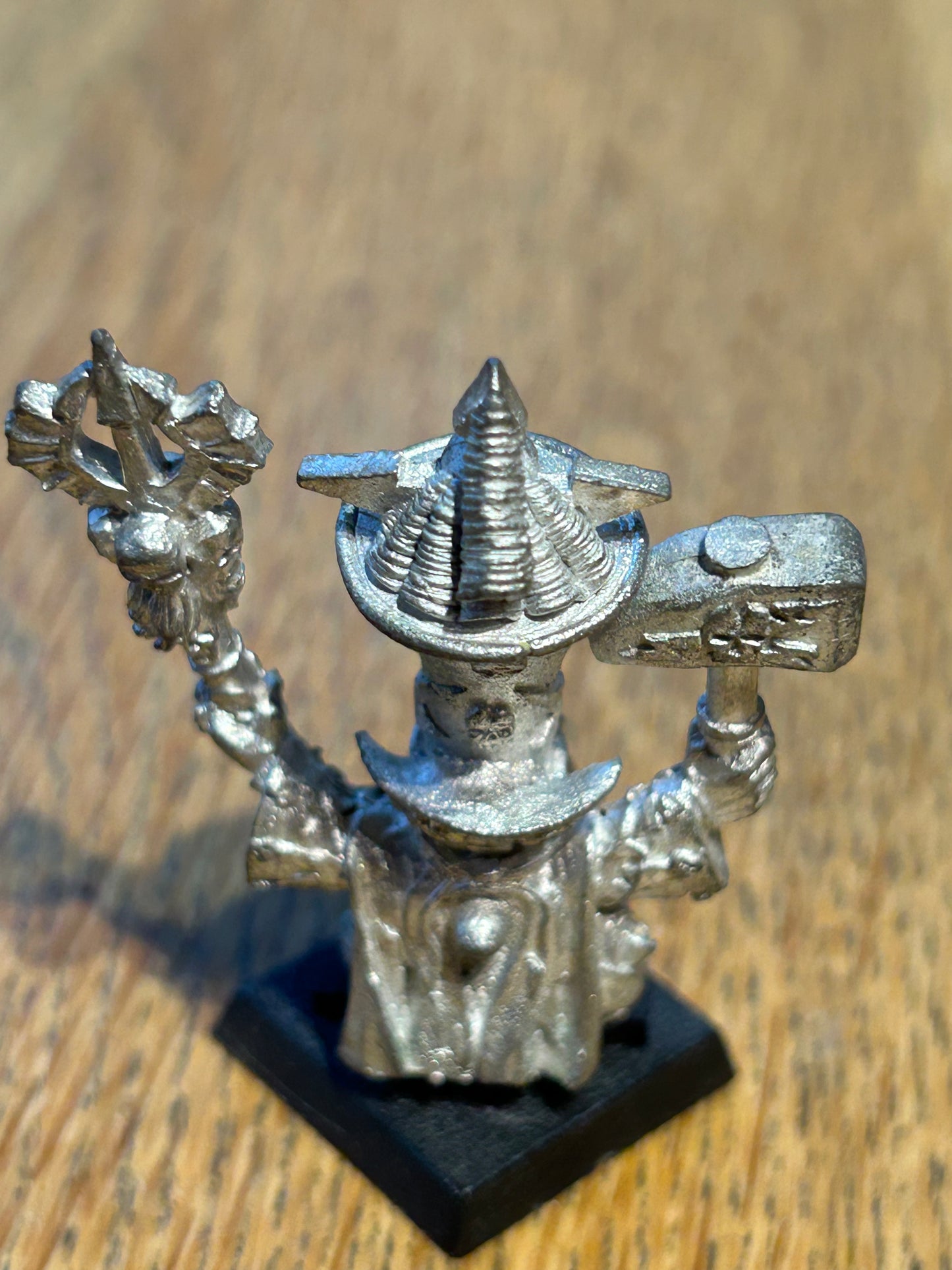 Warhammer Chaos Dwarf Dwarves Sorcerer Hero Metal Figure 1992 Games Workshop  (no back banner)