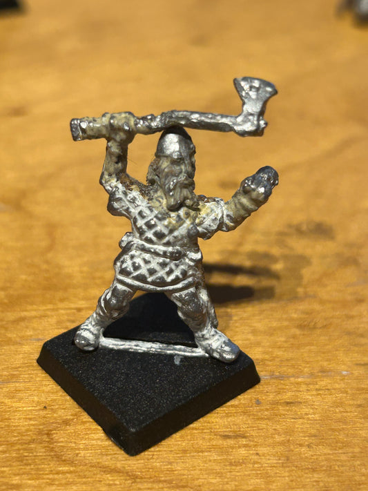 Warhammer Citadel Metal F8 NORSE TRIBESMAN VIKING FIGHTER GRIM AXE 1986