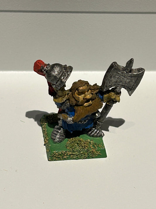 CITADEL WARHAMMER OOP 1980s RRD6 ULTHERS IMPERIAL DWARF LEADER ULTHER