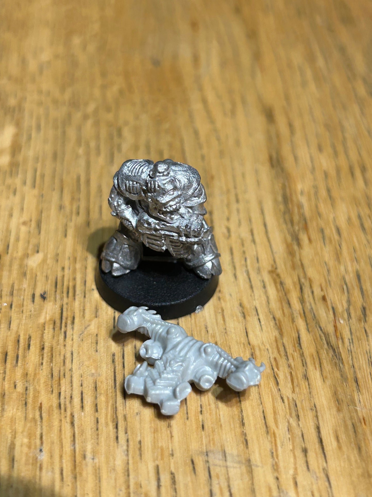 Rogue trader warhammer 40k chaos renegade nurgle mannikin head with backpack