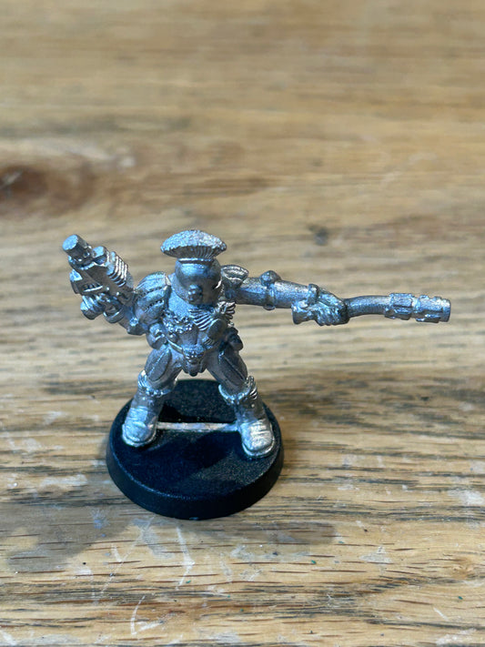 Rogue Trader Adeptus Arbites Leader w/ Power Maul Metal Necromunda Citadel