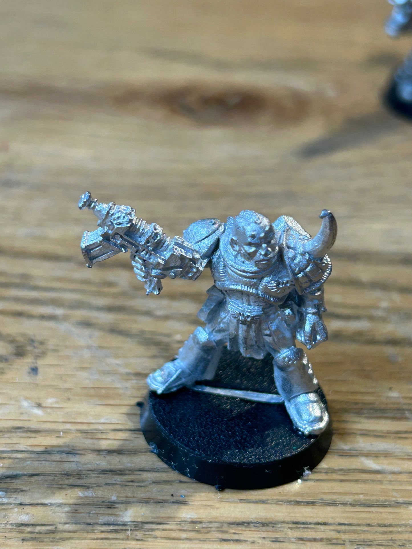 Vintage Space Marine Scout 'Bolter & Horned Shoulder Pad' Rogue Trader Metal