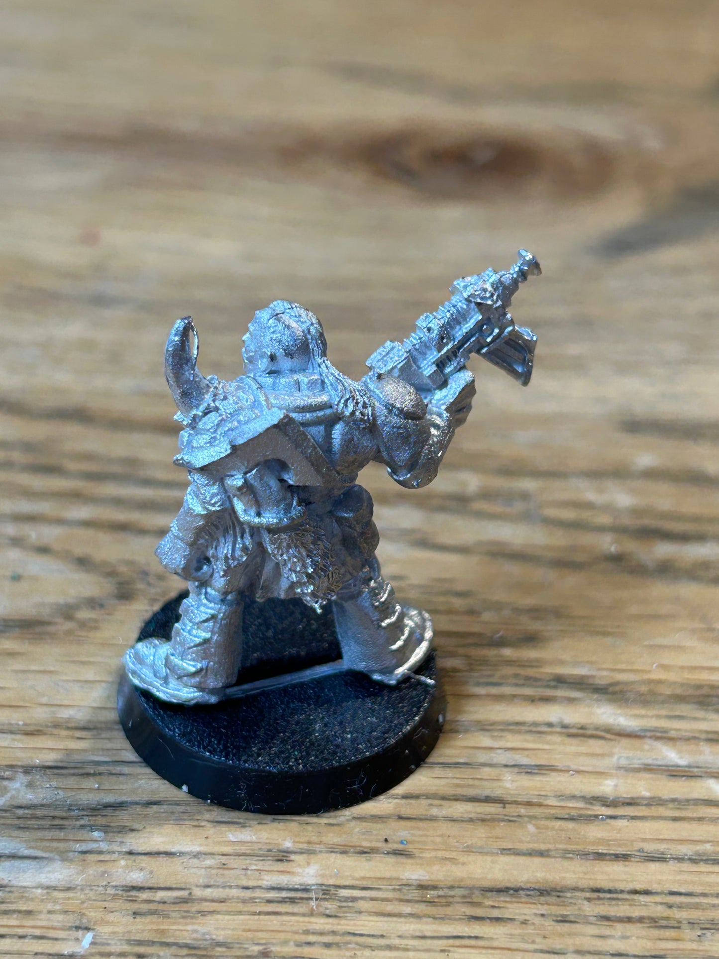 Vintage Space Marine Scout 'Bolter & Horned Shoulder Pad' Rogue Trader Metal