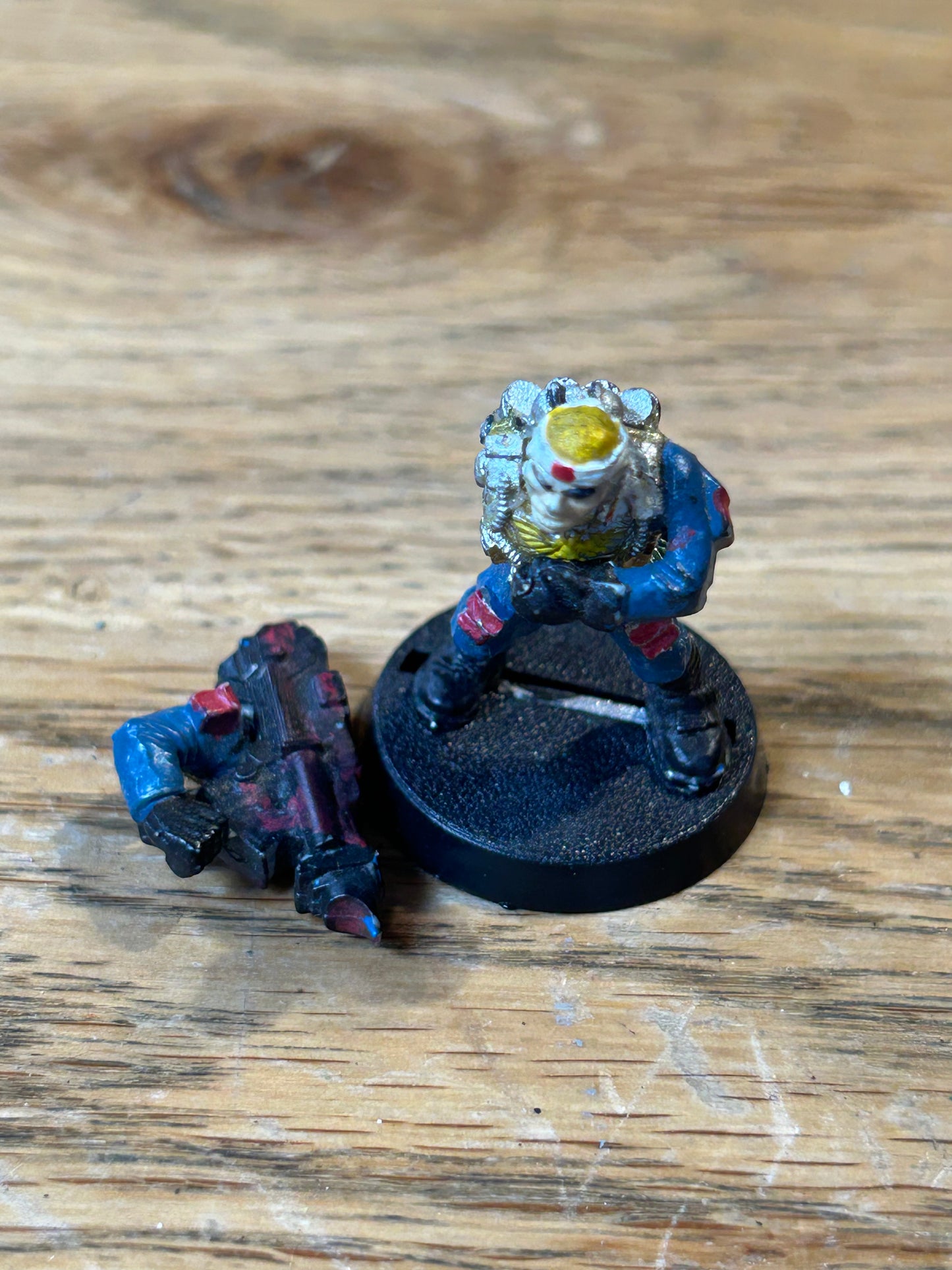 Imperial Guard Penal Legion Human Bomb with heavy weapon 40K warhammer  metal