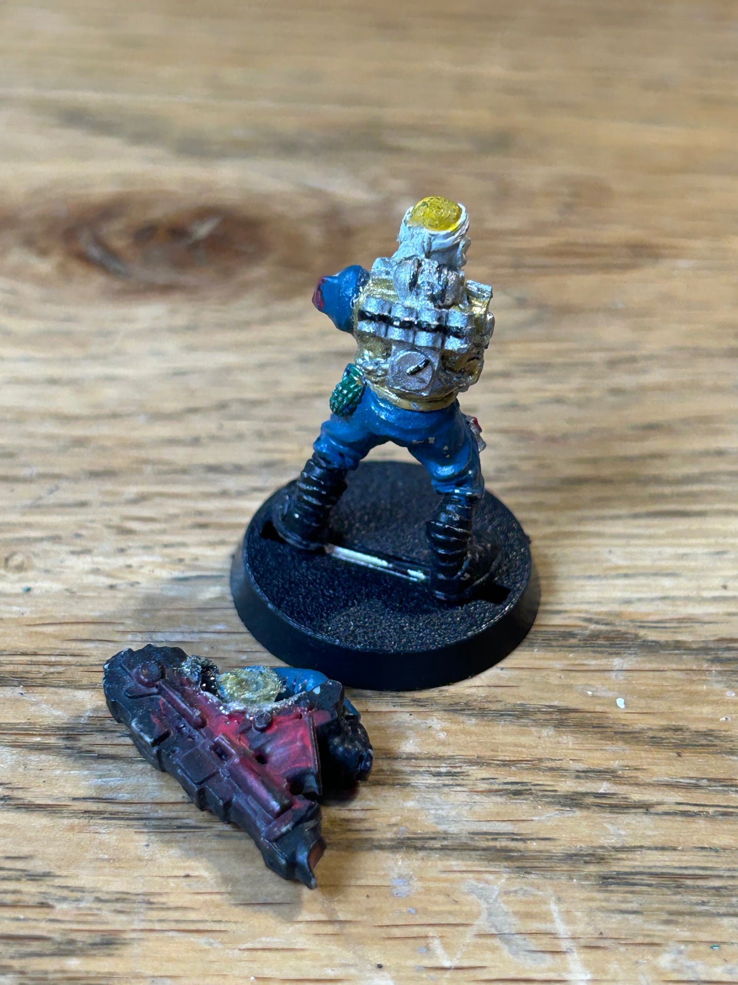 Imperial Guard Penal Legion Human Bomb with heavy weapon 40K warhammer  metal