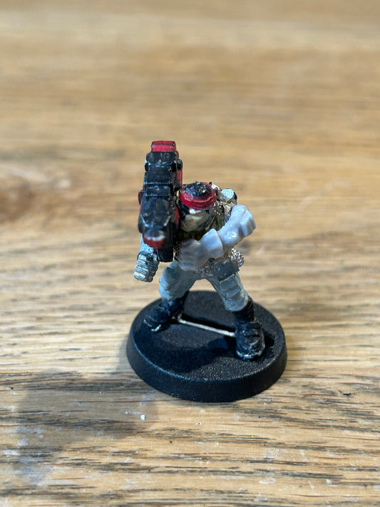 Imperial Guard Penal Legion Human Bomb with heavy weapon 40K warhammer  metal