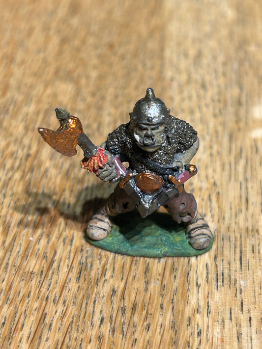 C16 armoured orc chieftain warhammer fantasy