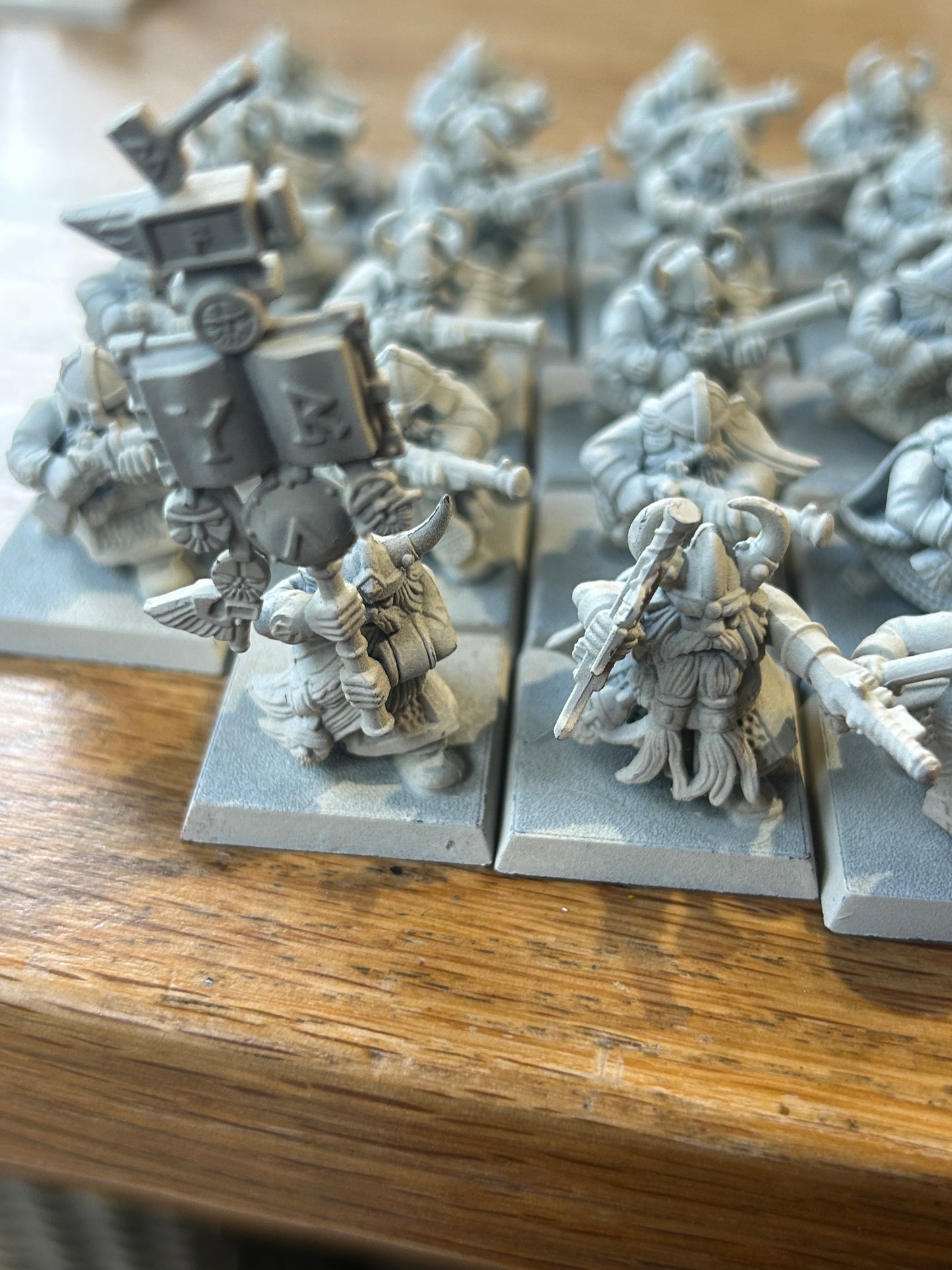 Warhammer fantasy old world plastic dwarf thunderers including command x23