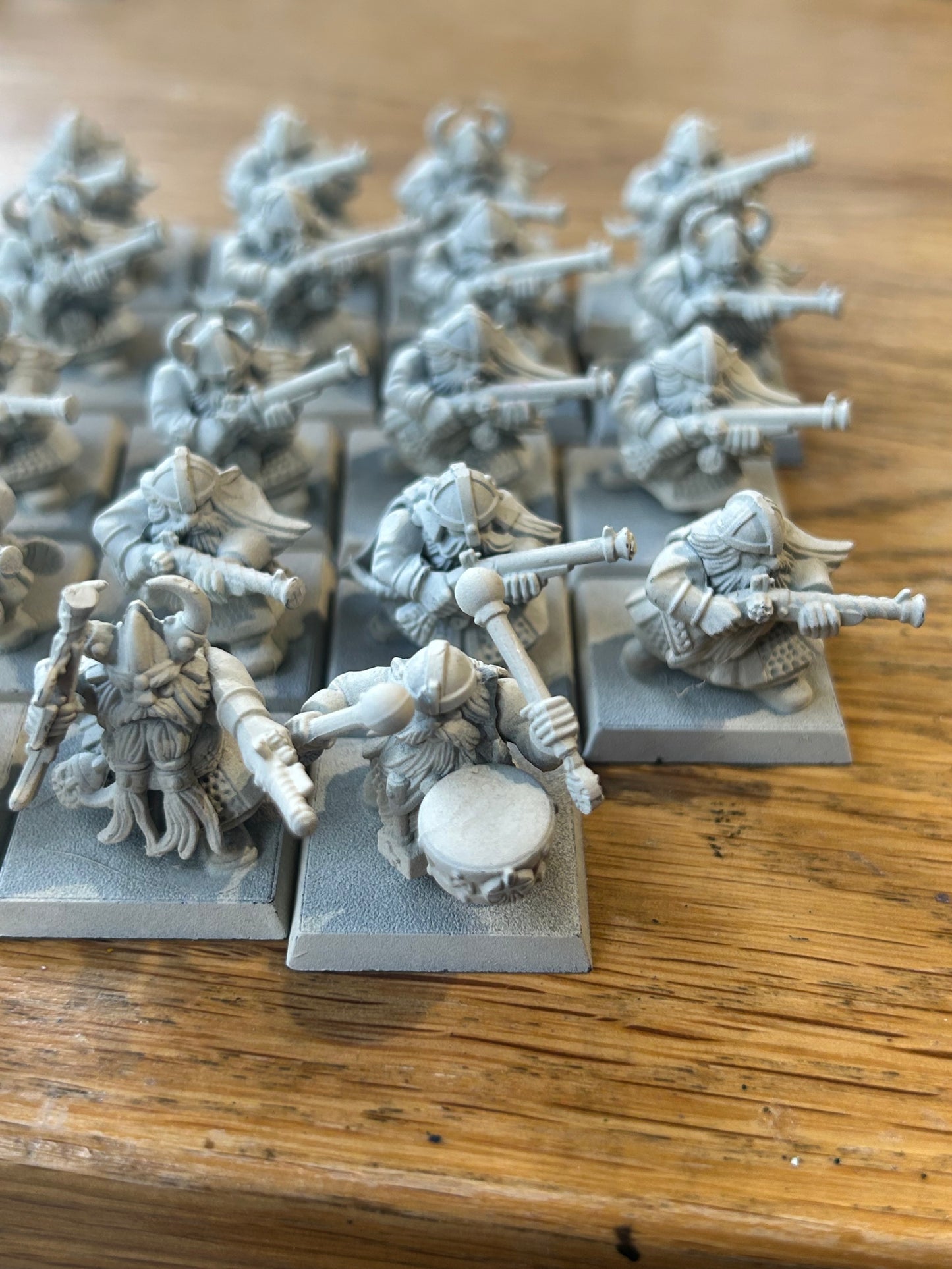 Warhammer fantasy old world plastic dwarf thunderers including command x23