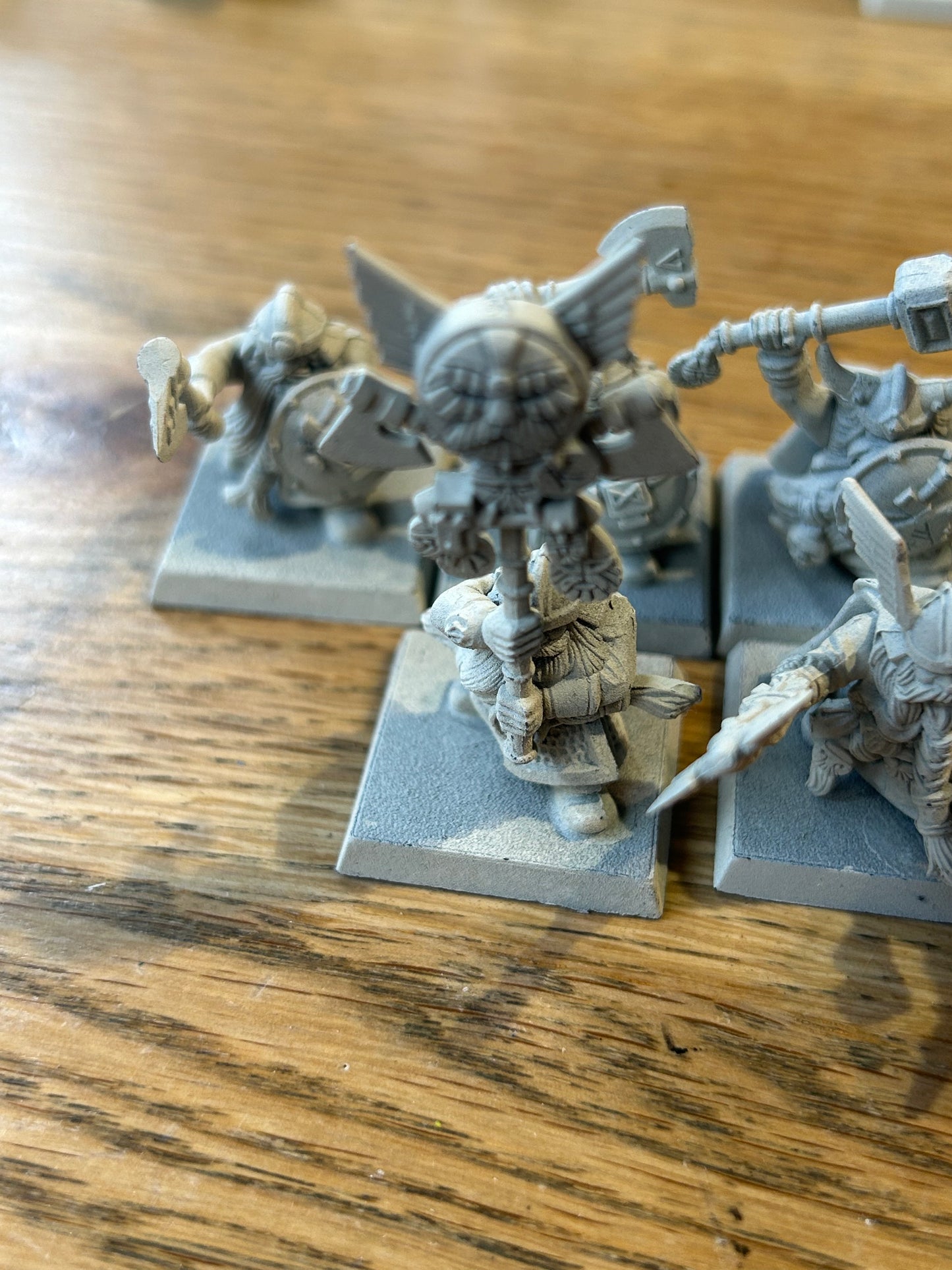 Warhammer fantasy old world plastic dwarf clansmen including command x8