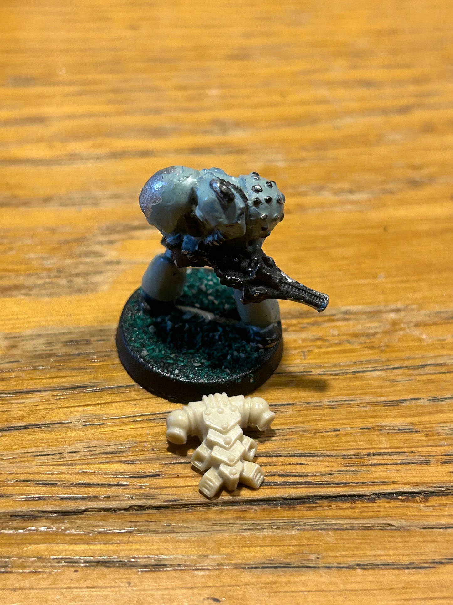 Rogue Trader Space Marine Brother Fielding Shuriken Catapult Citadel Metal