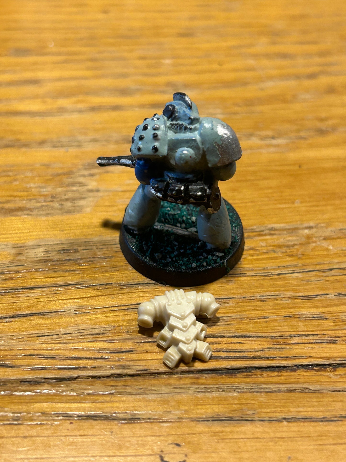 Rogue Trader Space Marine Brother Fielding Shuriken Catapult Citadel Metal