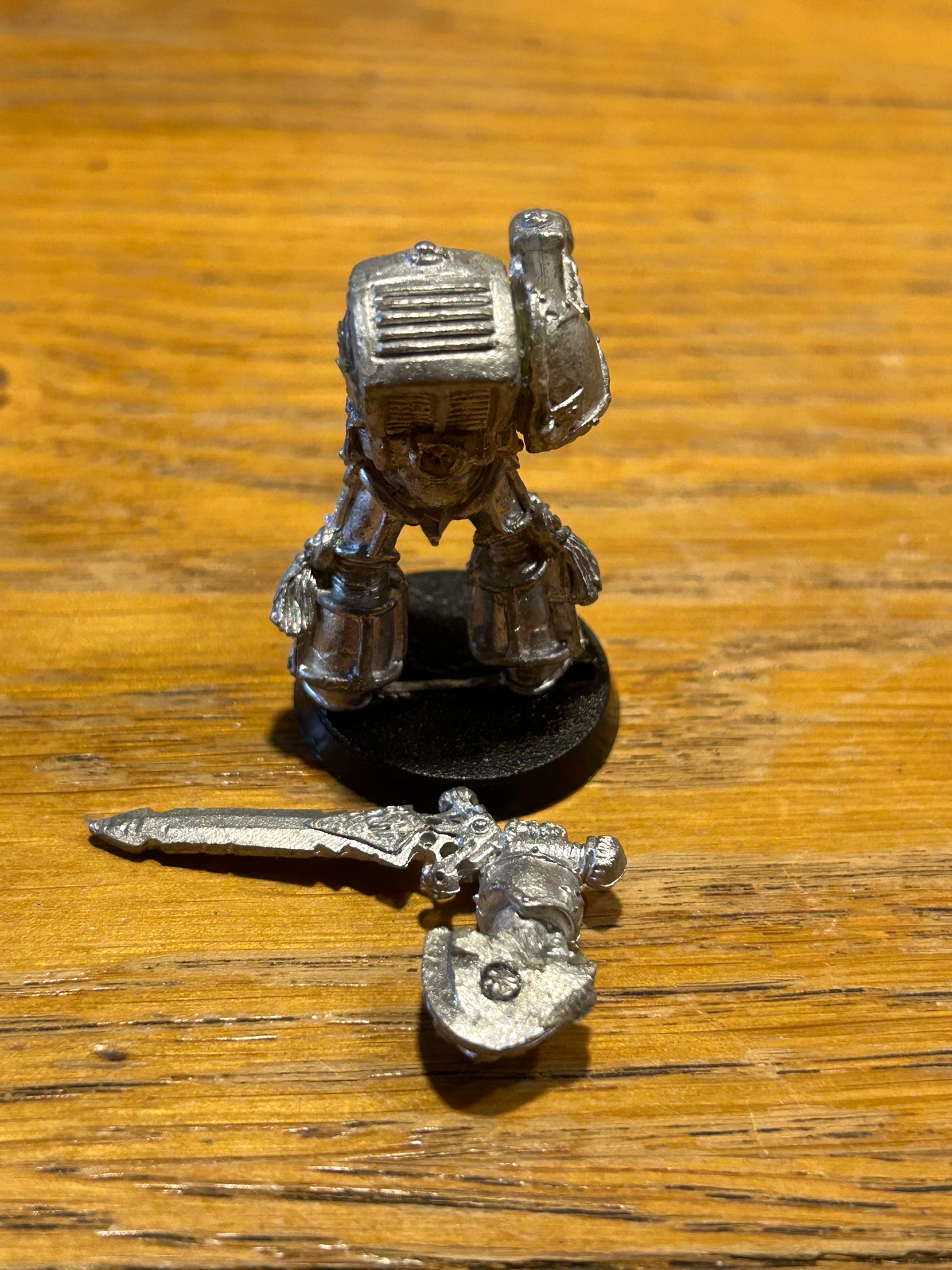 Rogue Trader Chaos Renegade Traitor Terminator Daemon Sword Storm Bolter (the connecting nub has snapped off inside the daemon sword arm but glues on just fine)
