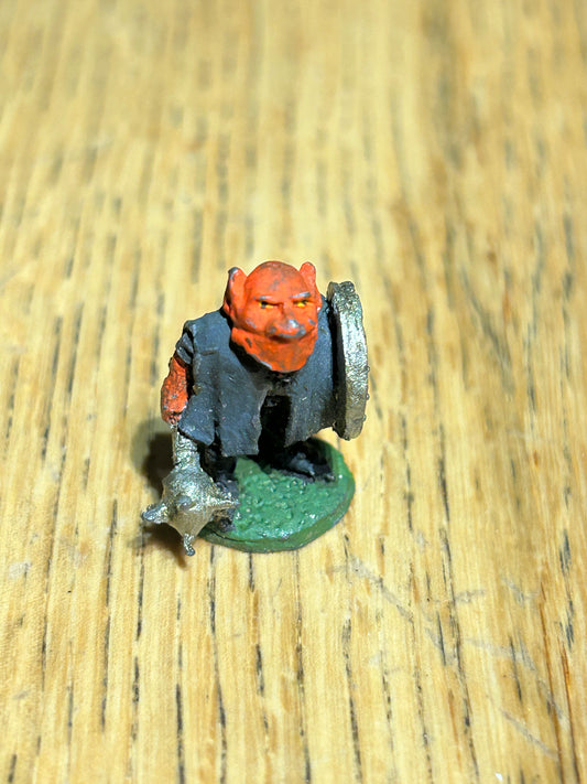 Citadel gnoll or great goblin with mace and shield