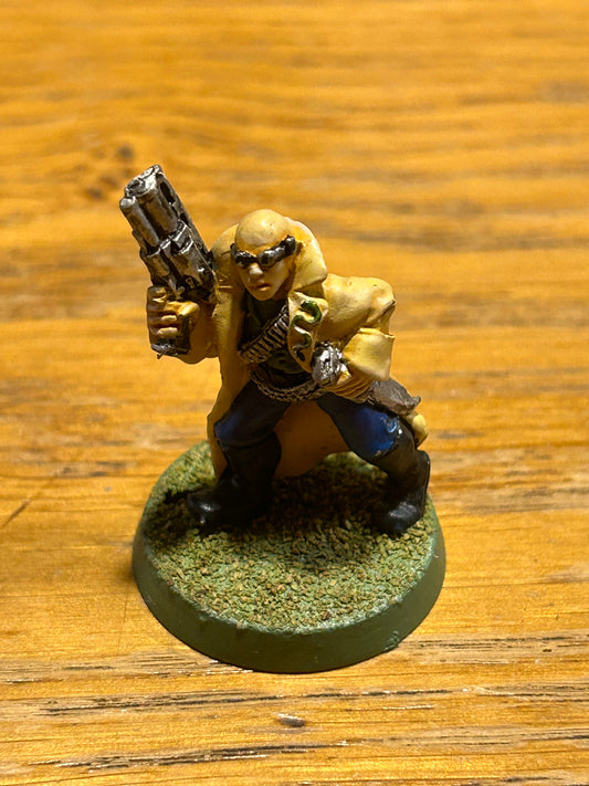 Necromunda Delaque Juve with stub gun