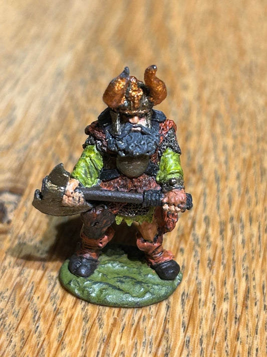 Norse Chieftain in Horned Helm fantasy tribes fighters c01 Viking hero