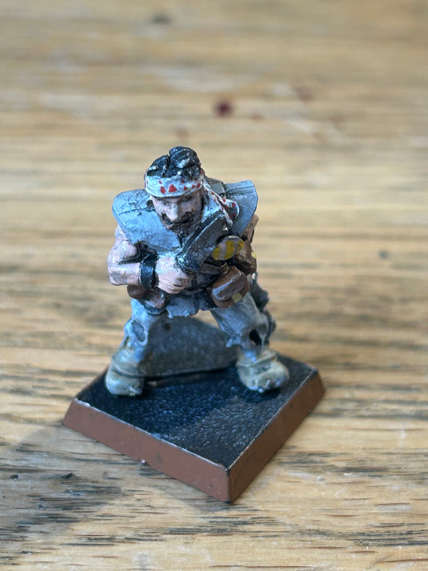 RT501 Trooper Bruce LasPistol / knife Citadel Imperial Army 1987 Rogue Trader GW