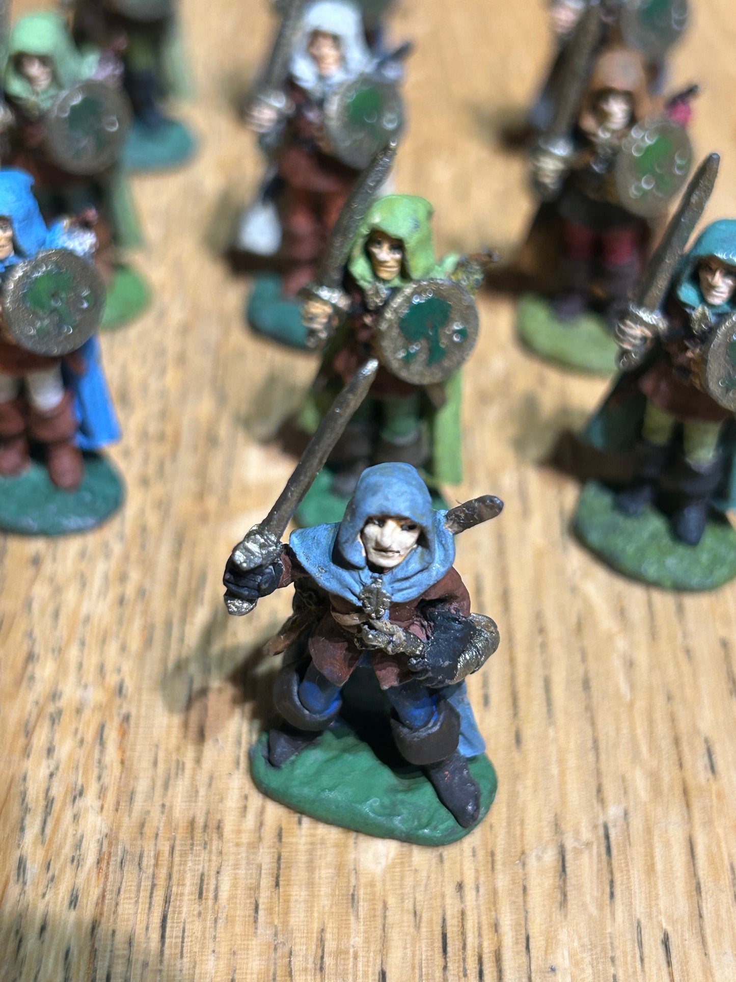 Warhammer fantasy - Preslotta  - RR7 - Bowmen of Oreon regiment Wood Elf - 9 troopers and musician
