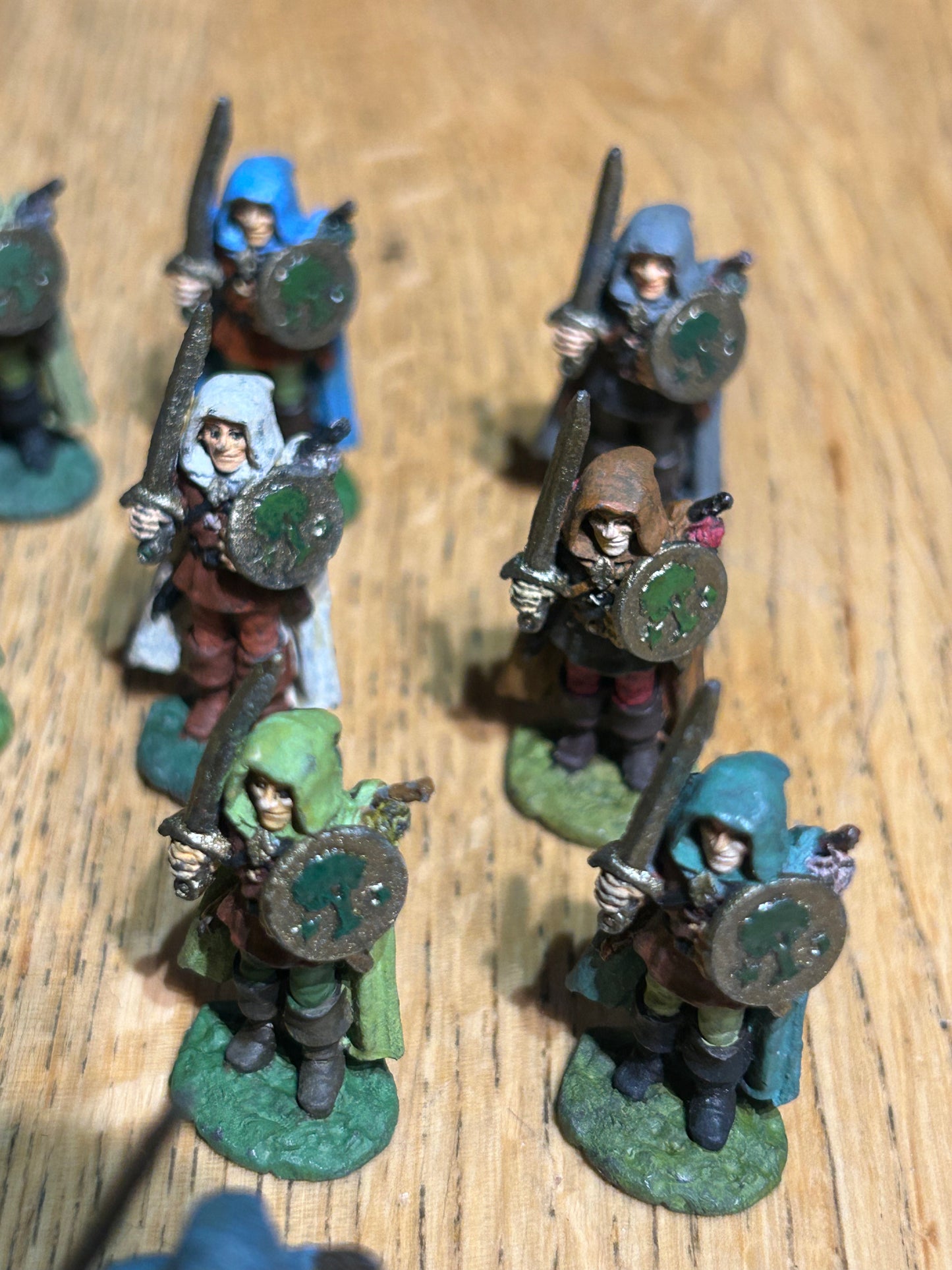 Warhammer fantasy - Preslotta  - RR7 - Bowmen of Oreon regiment Wood Elf - 9 troopers and musician