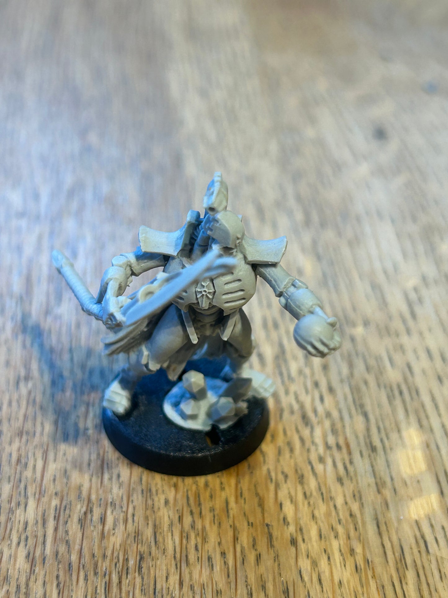 Warhammer 40k Necron overlord with resurrection orb metal