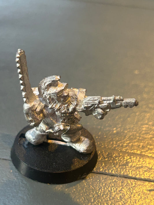 Vintage 40k Squat Space Dwarfs Commander 'Brew Ithica' Rogue Trader Metal