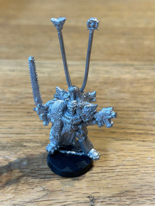 Space Wolves Ragnar Blackmane & Banner, Metal Space Marine Warhammer 40k