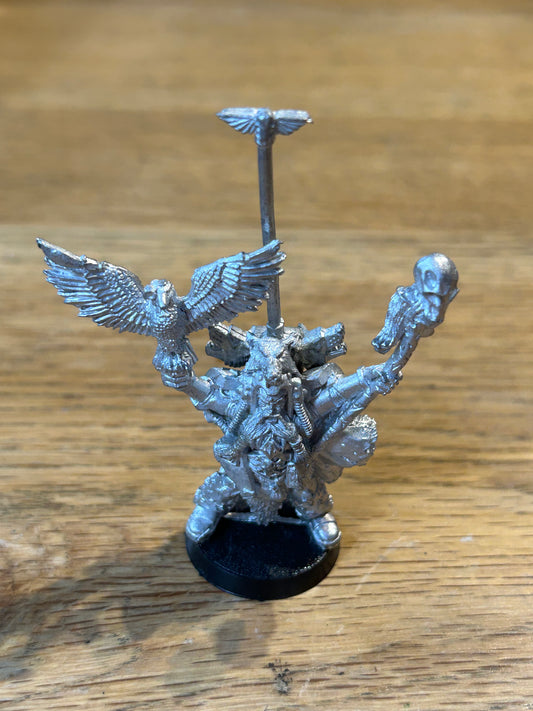 Warhammer 40k Space Wolves Njal Stormcaller Marine Rune Priest Metal Classic OOP