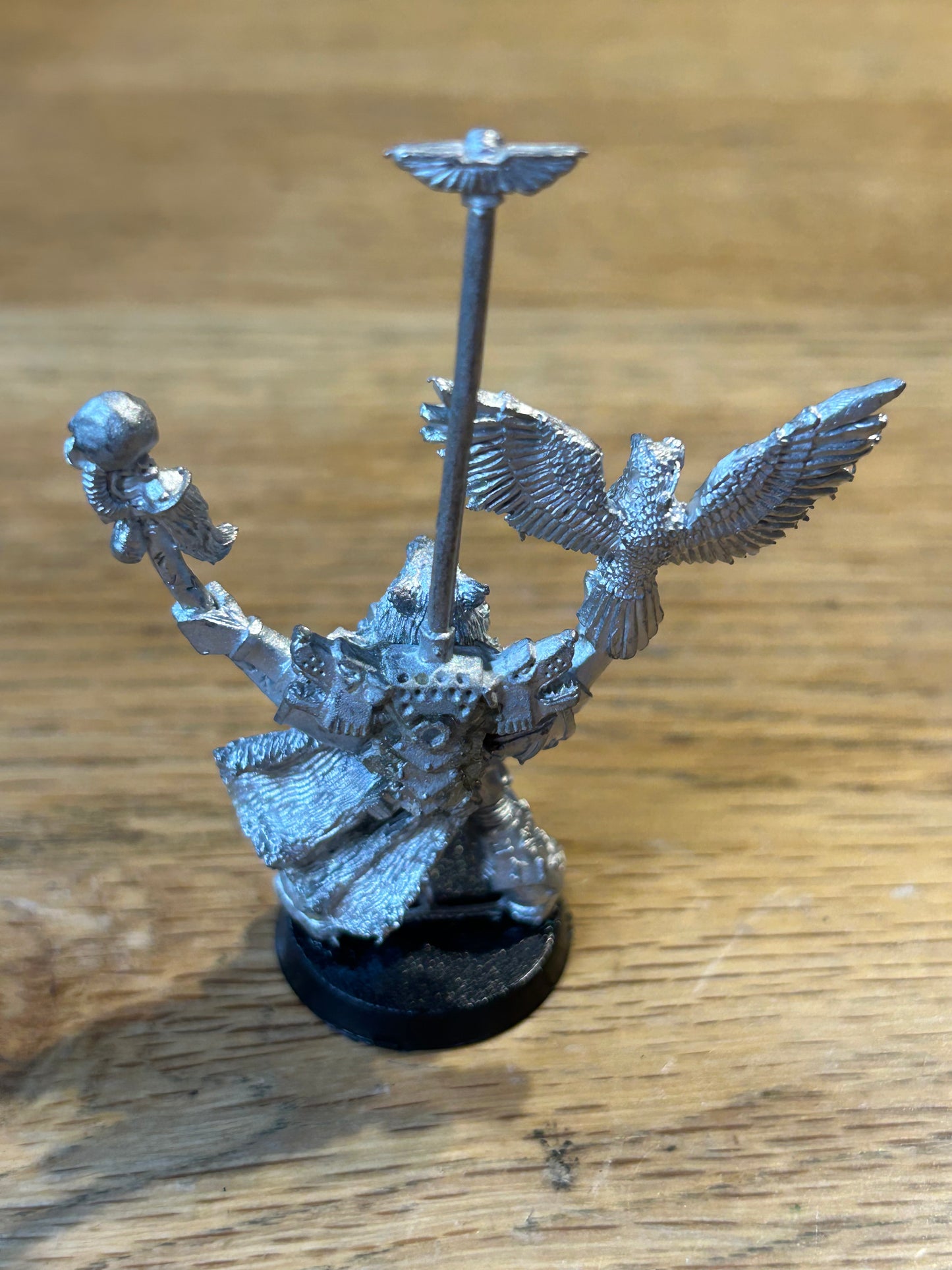 Warhammer 40k Space Wolves Njal Stormcaller Marine Rune Priest Metal Classic OOP