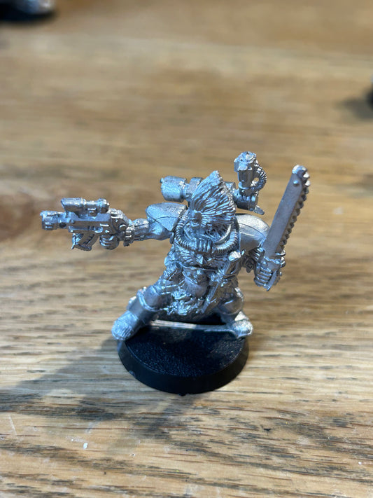 Space Wolf Scout Sergeant - Metal 1993, includes Backpack