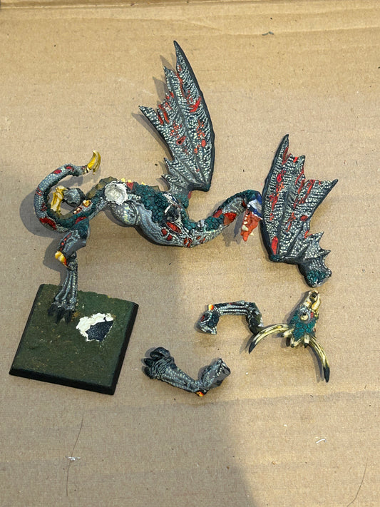 Warhammer Fantasy Citadel Undead Zombie Dragon without Rider. Metal