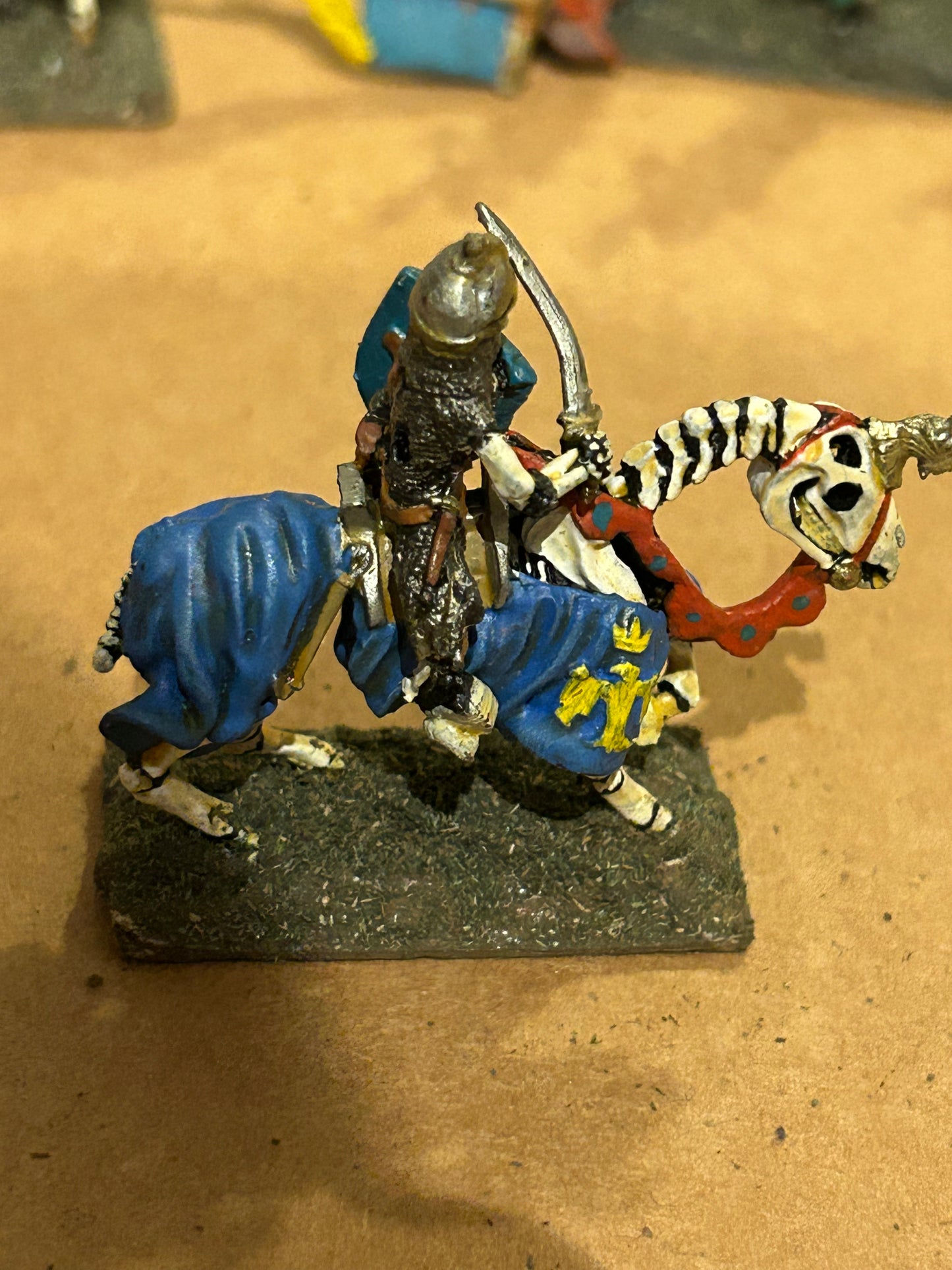 Grenadier models fantasy lords skeleton cavalry with sword and shield warhammer fantasy undead black knight proxy