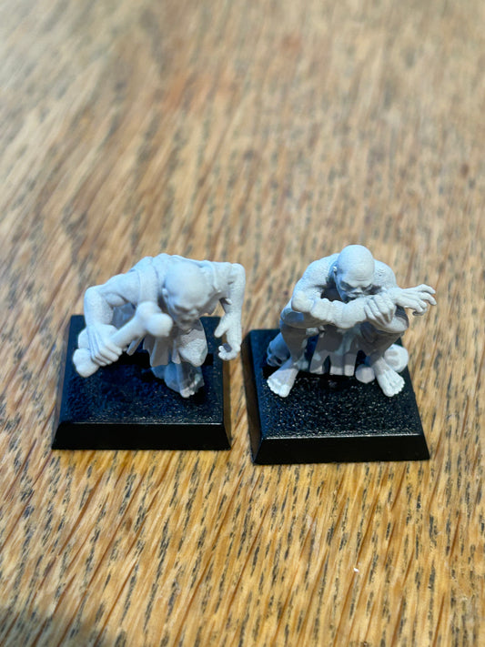 Warhammer fantasy proxy undead ghouls x2 (unknown manufacturer)