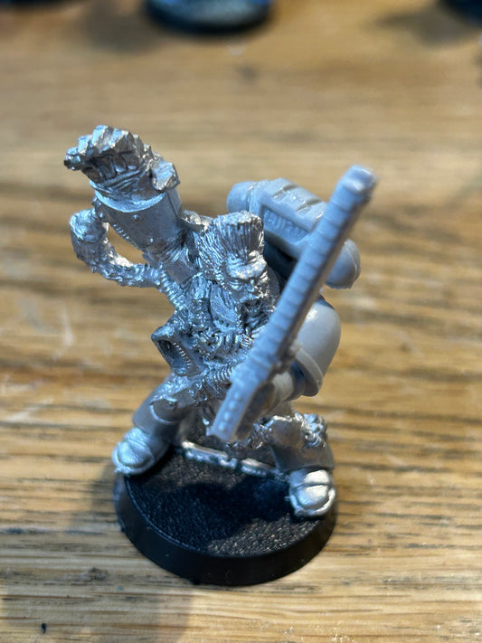 Space Wolves - Blood Claws Sergeant with Power Fist (Warhammer 40k) Metal