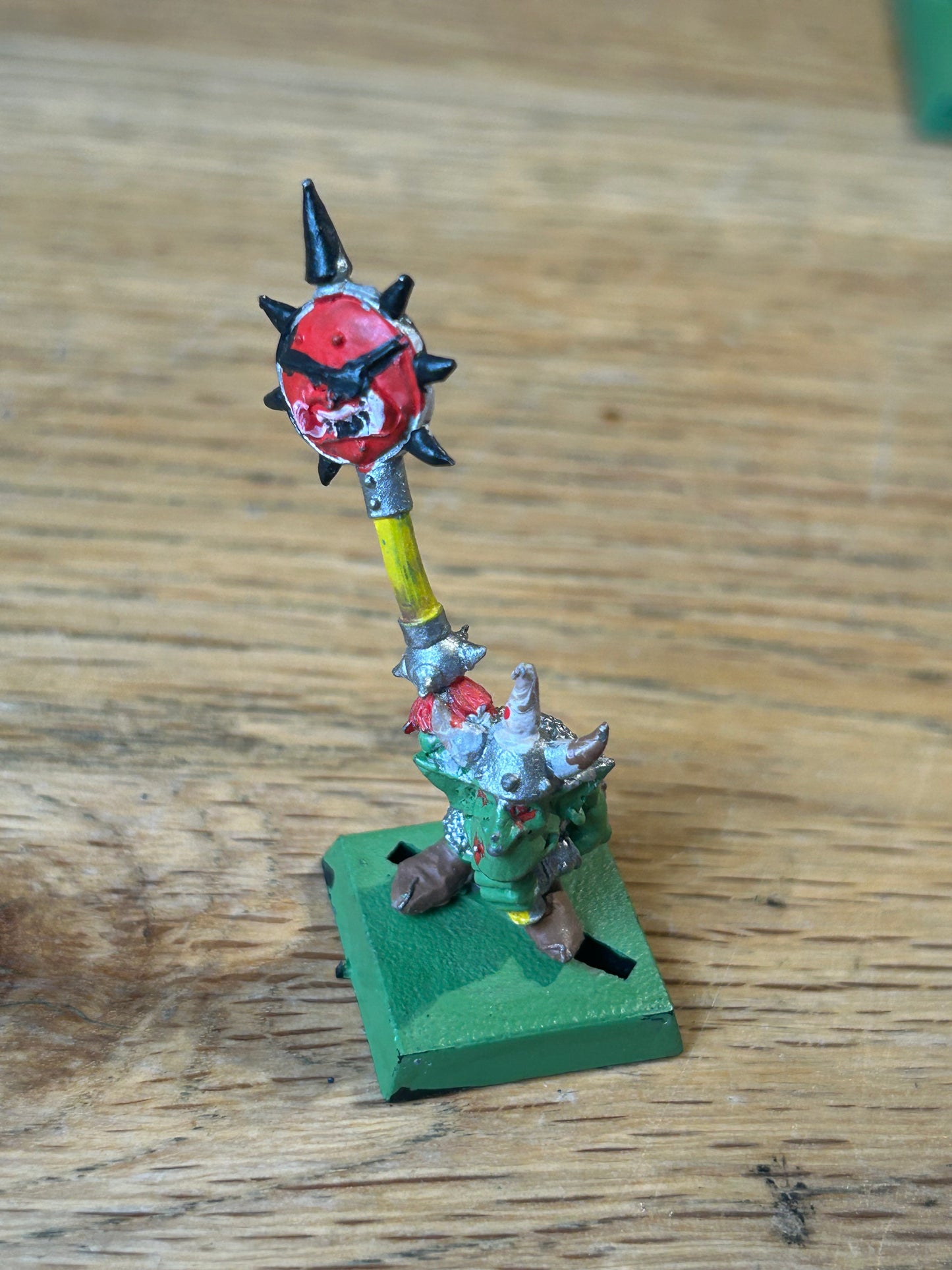 Warhammer Classic Goblin Standard Bearer 2 Kev Adams Gobbos Command Metal 1991