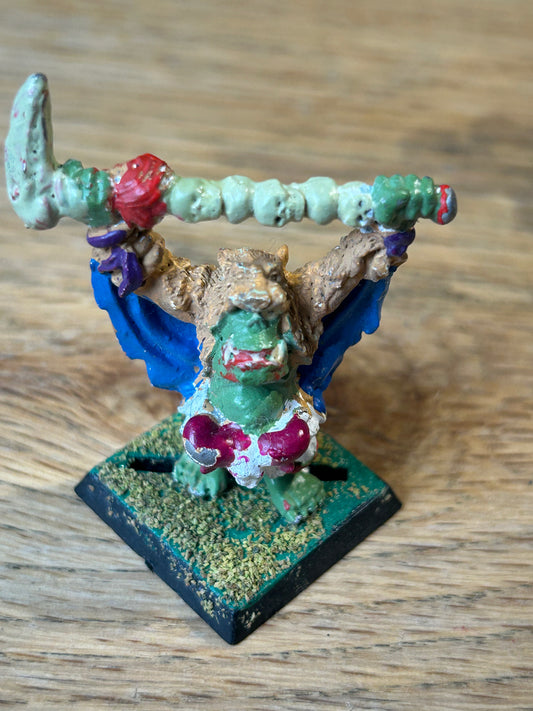 vintage Citadel Warhammer fantasy metal figure Orcs & Goblins Savage Orc Shaman