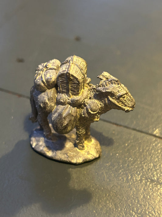 Vintage Citadel 1980s Fantasy RPG Adventurers C25 “ Pebble - Pack Donkey “