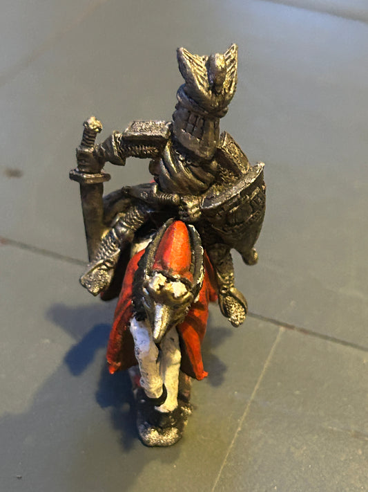 Knight of Dol Amroth Mounted Rider Pre Slotta ME75 Metal LOTR Citadel Miniature