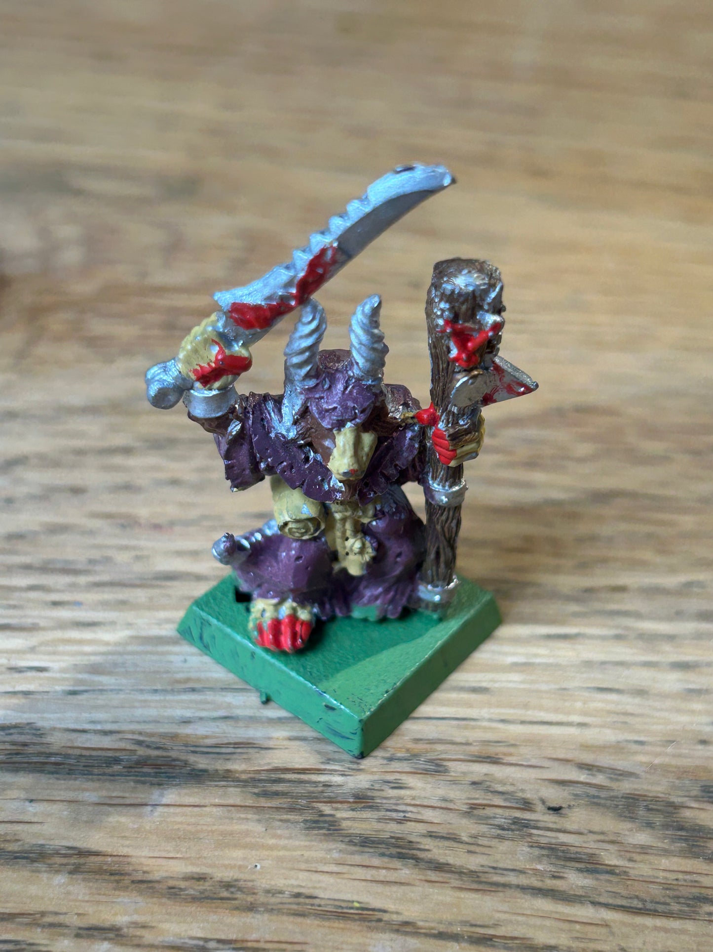 Skaven Plague Monk  champion Warhammer Fantasy Marauder miniatures