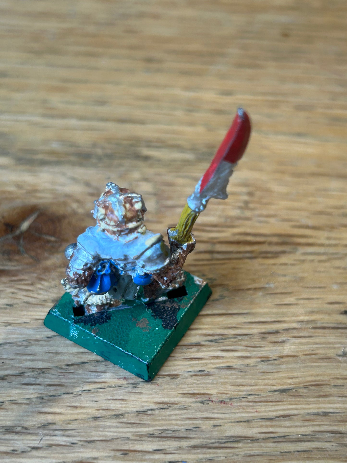 Warhammer fantasy C47 Skaven Clan Rat Krey with spear/halberd Metal Chaos Ratmen Citadel 1987