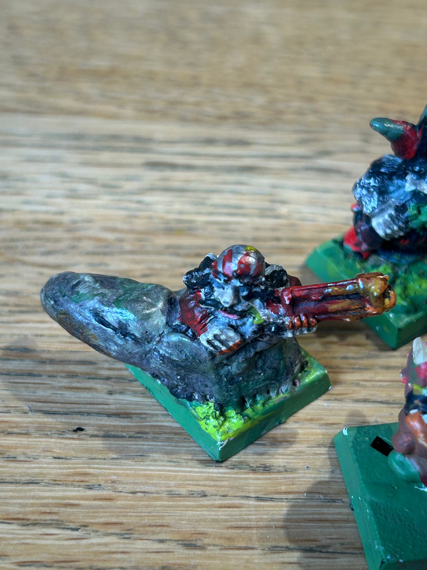 Warhammer fantasy chaos mutation converted dwarf thunderers (could probably remove the milliput so that they’re just thunderers again)