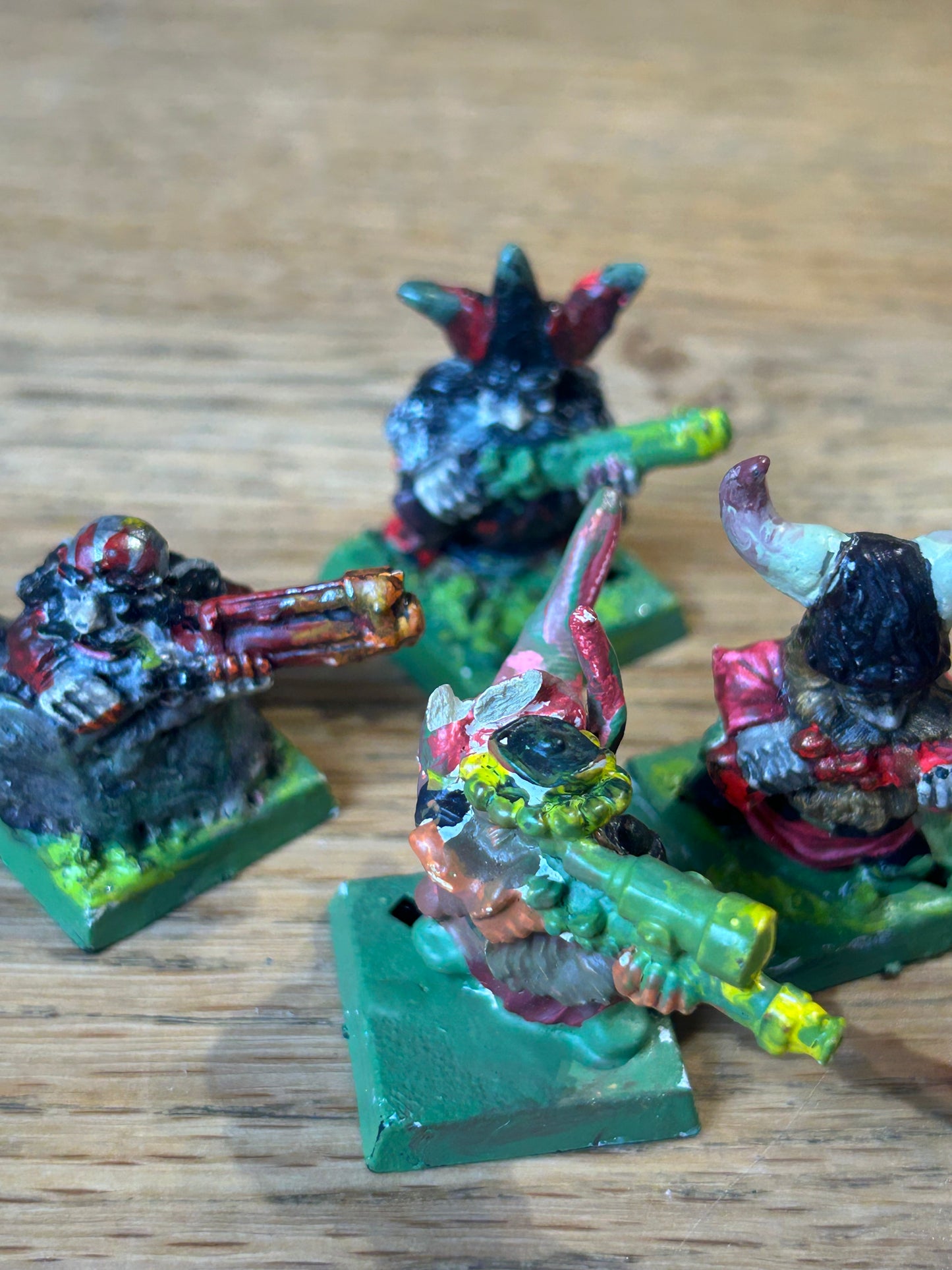 Warhammer fantasy chaos mutation converted dwarf thunderers (could probably remove the milliput so that they’re just thunderers again)