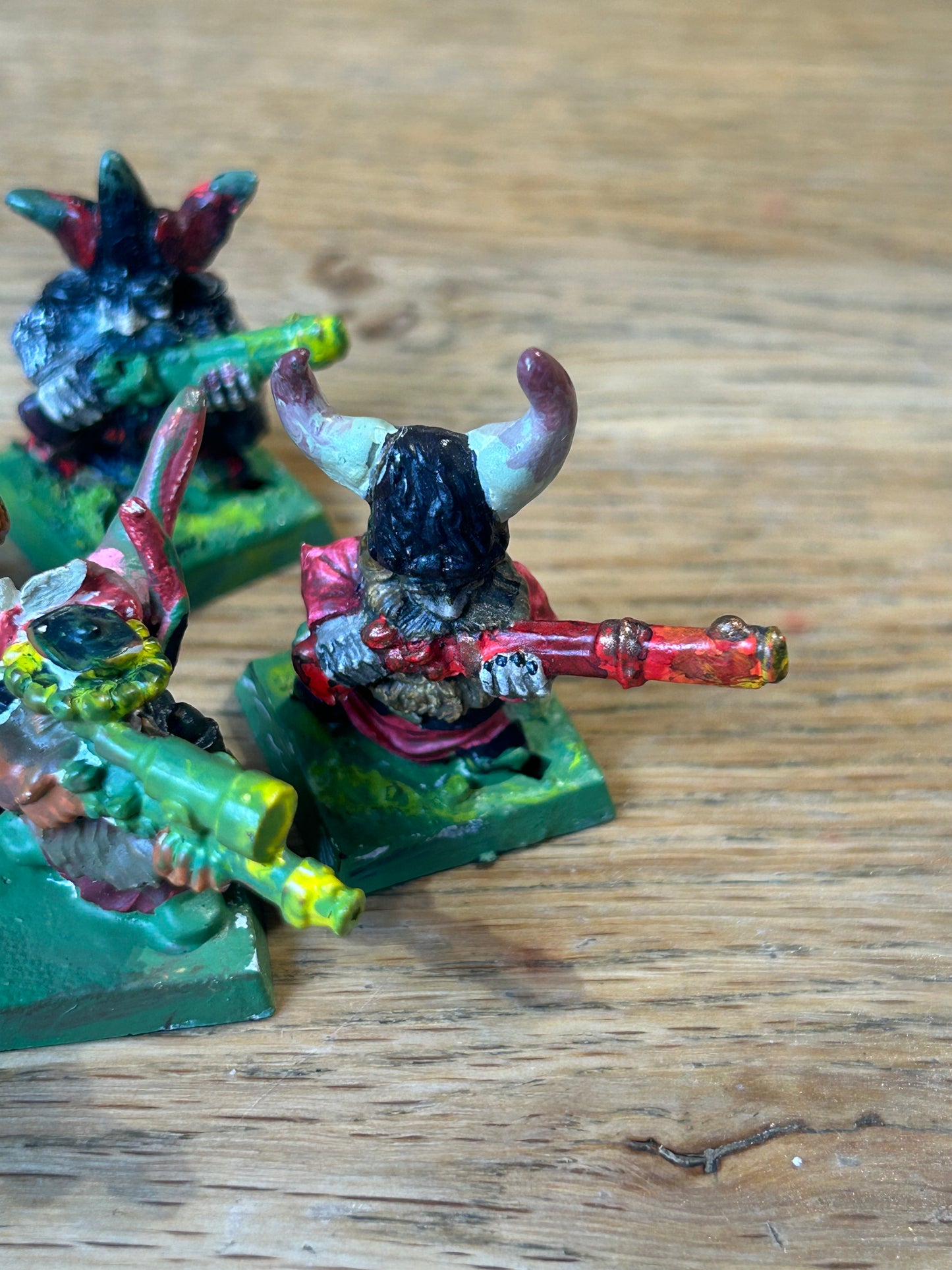 Warhammer fantasy chaos mutation converted dwarf thunderers (could probably remove the milliput so that they’re just thunderers again)