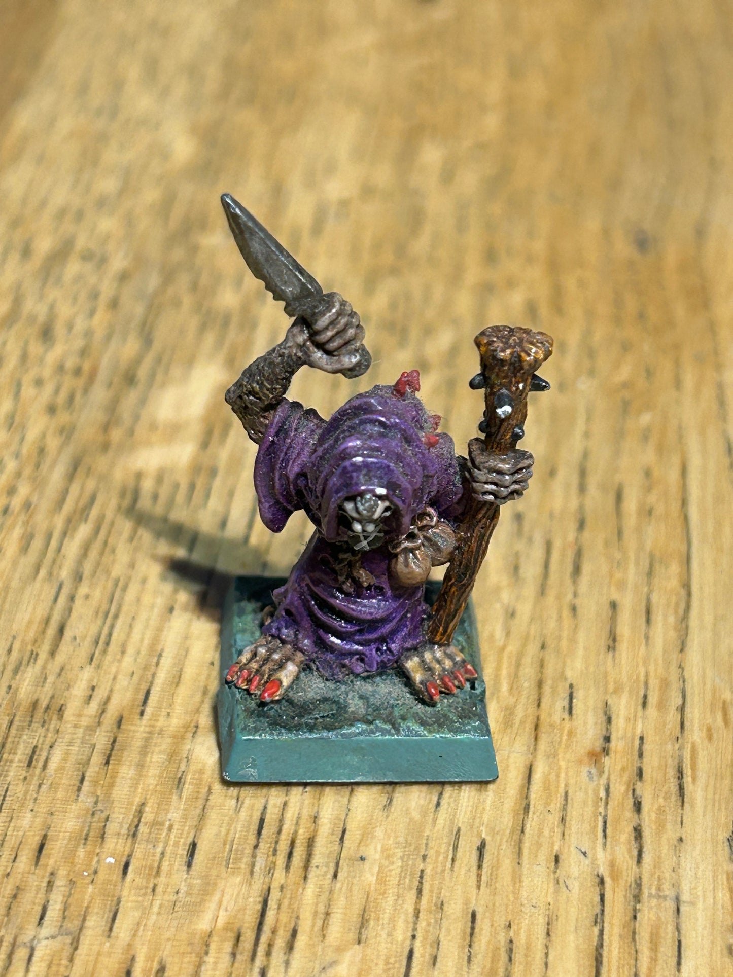 Skaven Spyne Blightmaster Plague Monk Staff Dagger Ratmen C47 warhammer fantasy old world