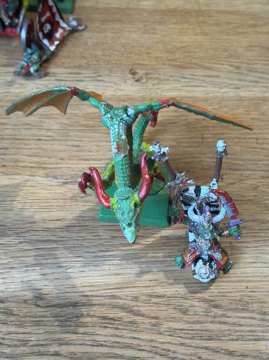 Games Workshop Warhammer Orc Shaman on War Wyvern OOP Metal Oldhammer