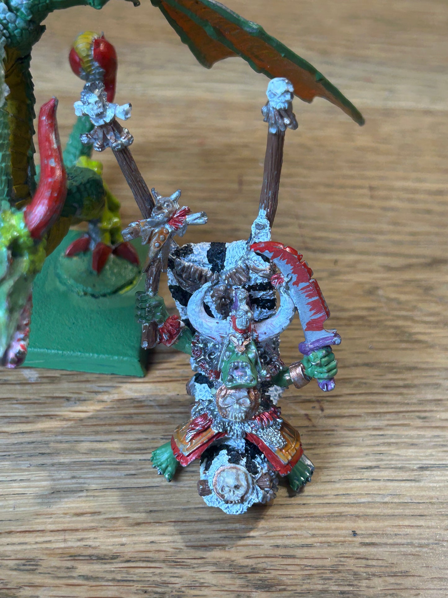 Games Workshop Warhammer Orc Shaman on War Wyvern OOP Metal Oldhammer
