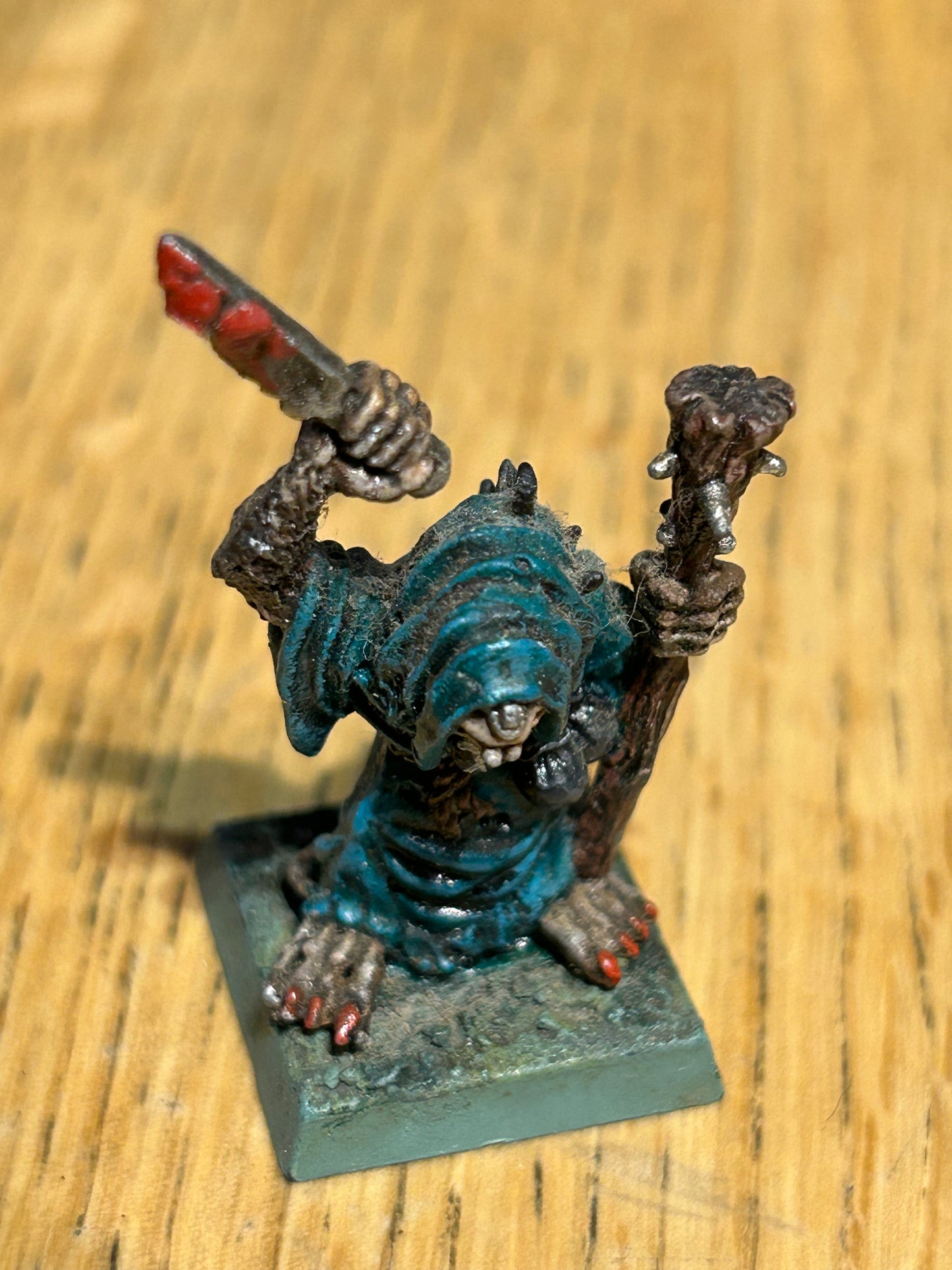 Skaven Spyne Blightmaster Plague Monk Staff Dagger Ratmen C47 warhammer fantasy old world